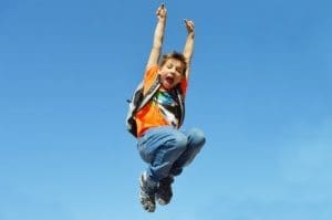 Children enjoying their sport