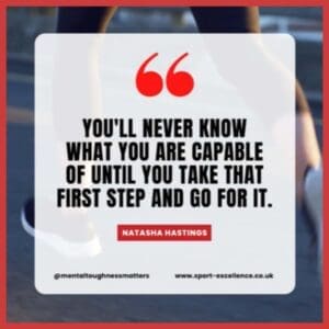 Natasha Hastings Quote: First Step