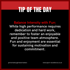 Balanced Intensity with Fun