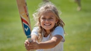 Girl Cricket Fun