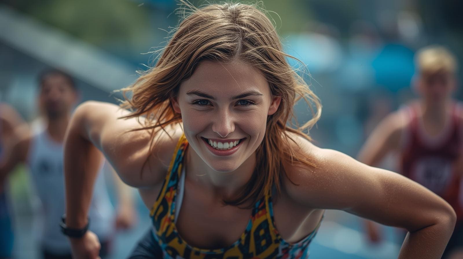 young adult athlete thinking about creativity and taking risks while training and having fun